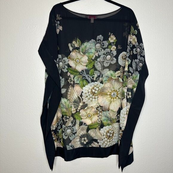 Ted Baker Gem Gardens Swim Cover Up Size Large Tunic Floral Rich Girl Luxury - Picture 5 of 7